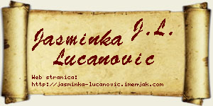 Jasminka Lučanović vizit kartica